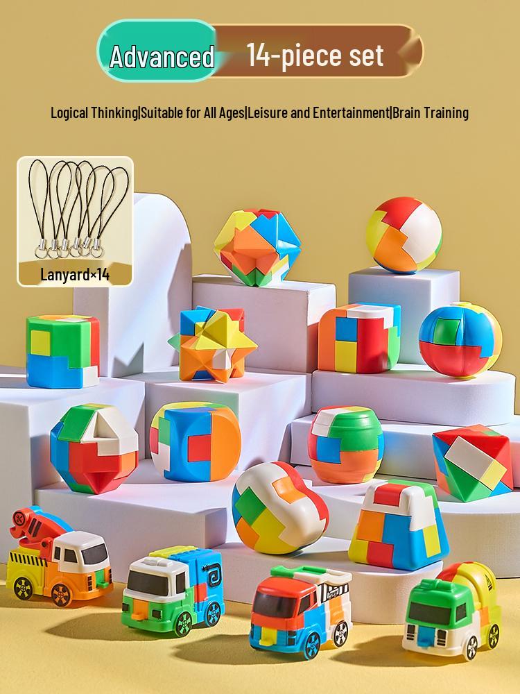 Luban Kongming Lock Set: Educational Puzzle Blocks for Kids Ages 8-12