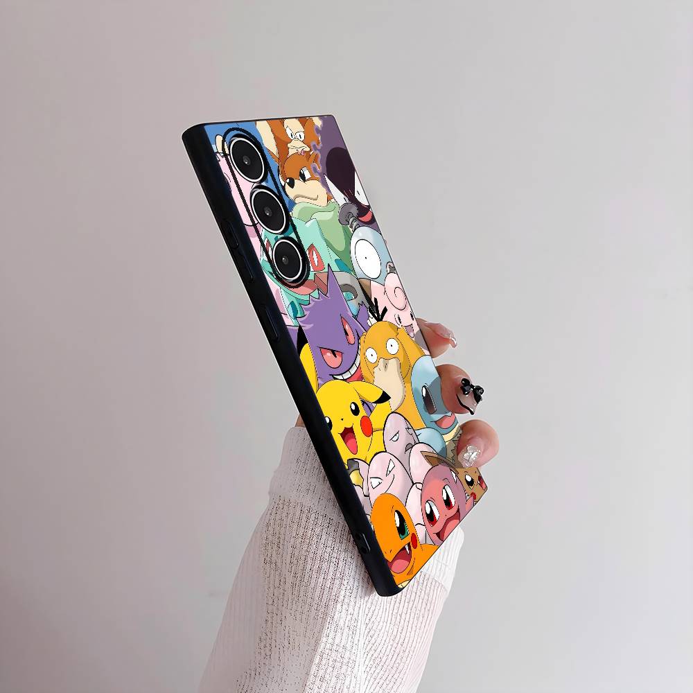 Cartoon Pokemon Anime Phone Case Samsung S21 S22 S23 S24 S25 FE Plus Ultra TPU Soft To Skin-friendly Case