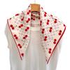 2025 Summer Women's Cherry Mulberry Silk Square Scarf - Elegant Necktie & Neckerchief