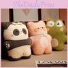 Rabbit Cute Panda Frog And Pig Plush Pillow And Blanket For Office Nap Time