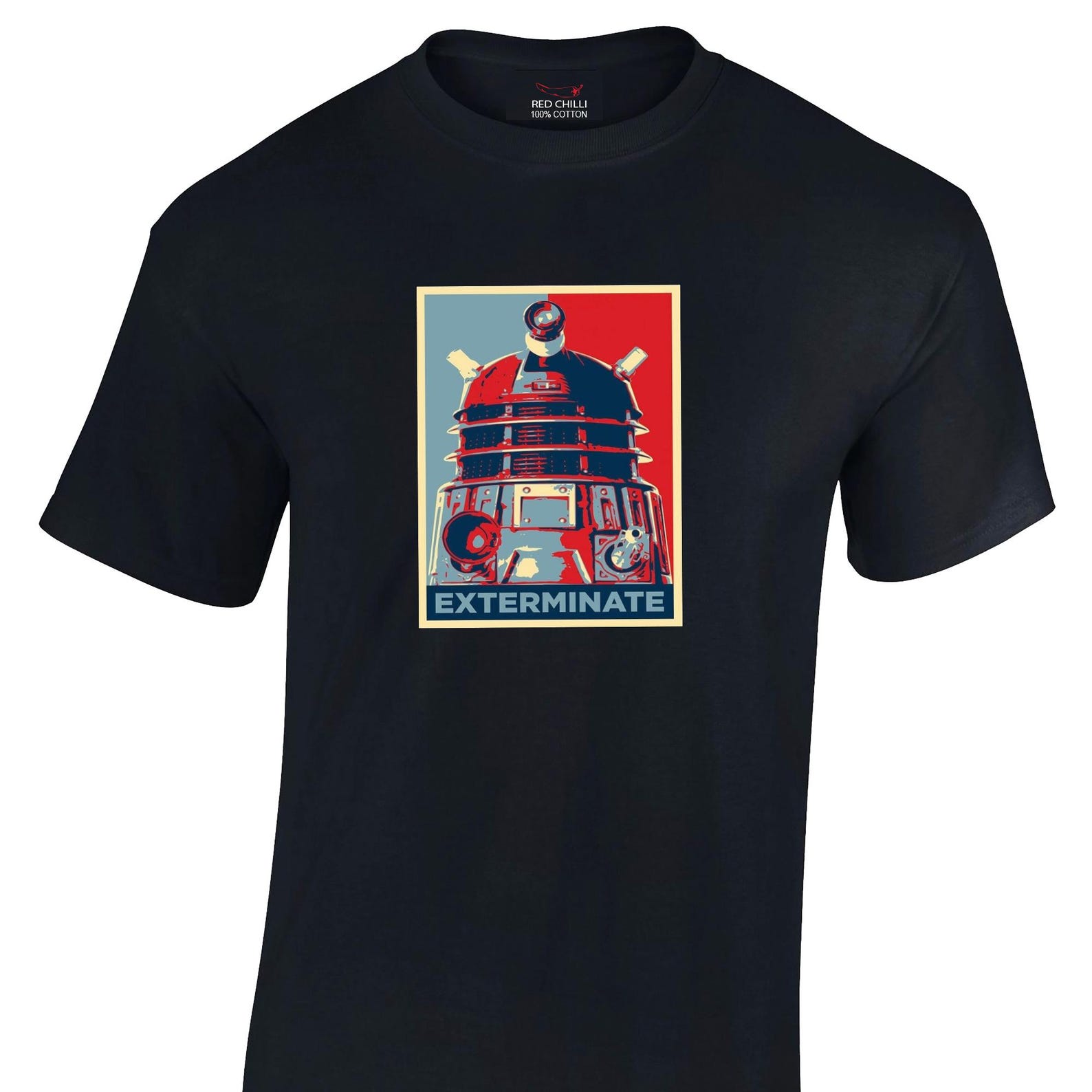 Doctor Who Inspired Dalek Exterminate T-Shirts XL