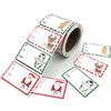 250 Pcs colorful Christmas Tags Stickers Self Adhesive Gift Sealing Stickers  for Xmas Presents