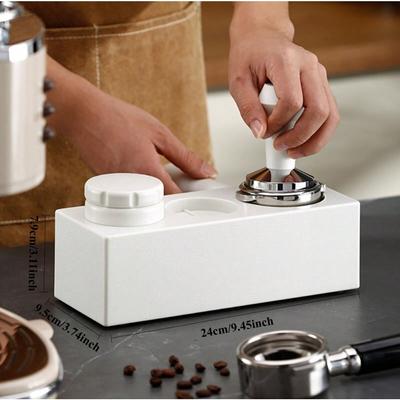 Stacja 3 w 1 do ubijania espresso, ubijak i dozownik, uchwyt na kolbę do espresso 51/53/58 mm, pudełko do przechowywania akcesoriów do espresso
