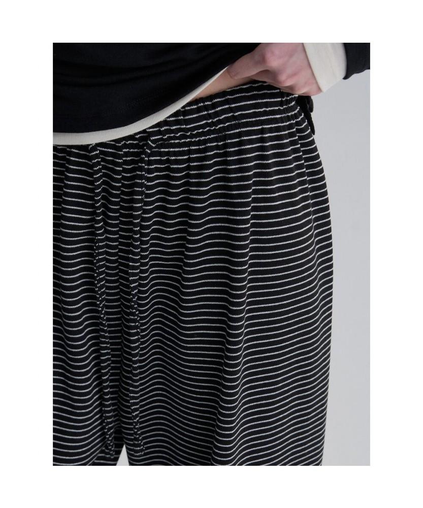 8seconds Striped Jersey Pants Black