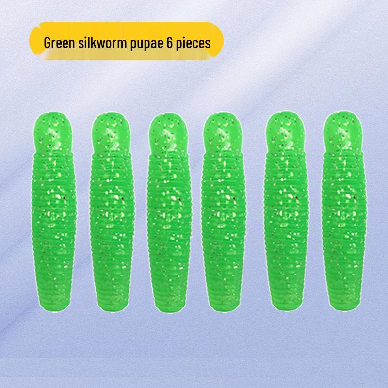 4cm Black Thunder Slow-Sinking Bass Soft Worm Lure