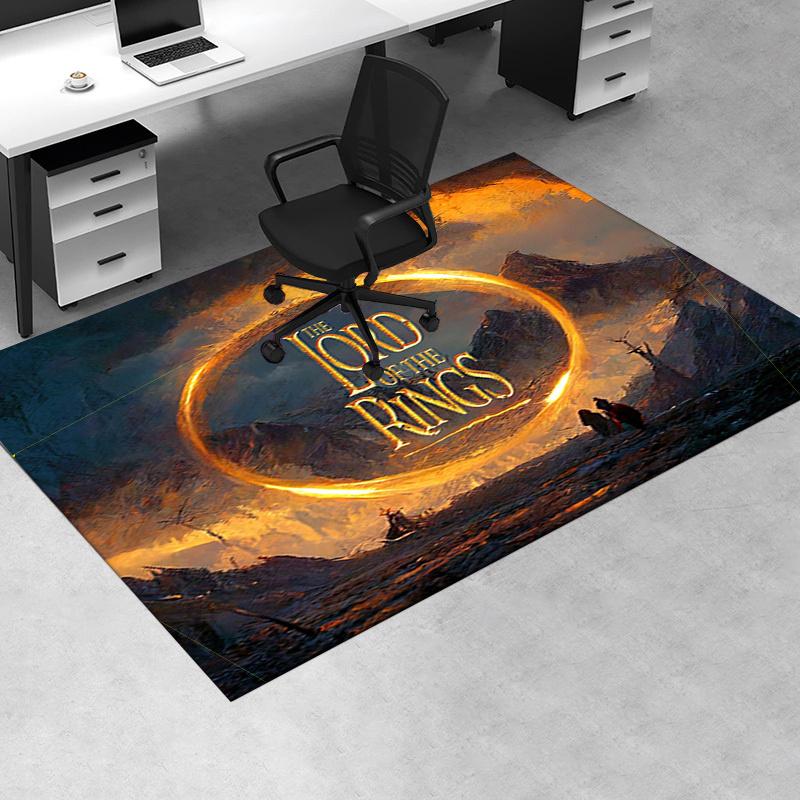 

The Lord of The Rings Poster Print Office Mat Home Decor Office Desk Chair Rugs Chair Carpet for office Chair Mat Gift For Halloween & Chris 60cm by 90cm