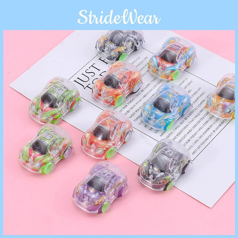 Simulation Mini Inertial Transparent Graffiti Car Model Children Toy Play For