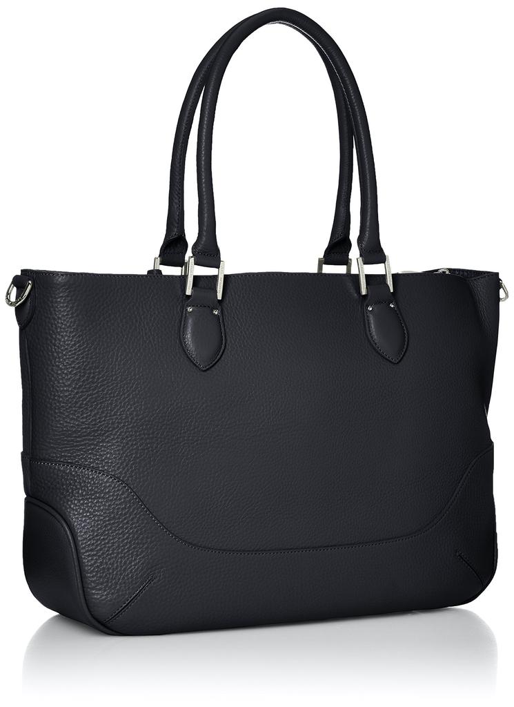Pelle Morbida Maiden Voyage Tote aus Rindsleder MB048 NVY Marineblaue Tasche, Leder,