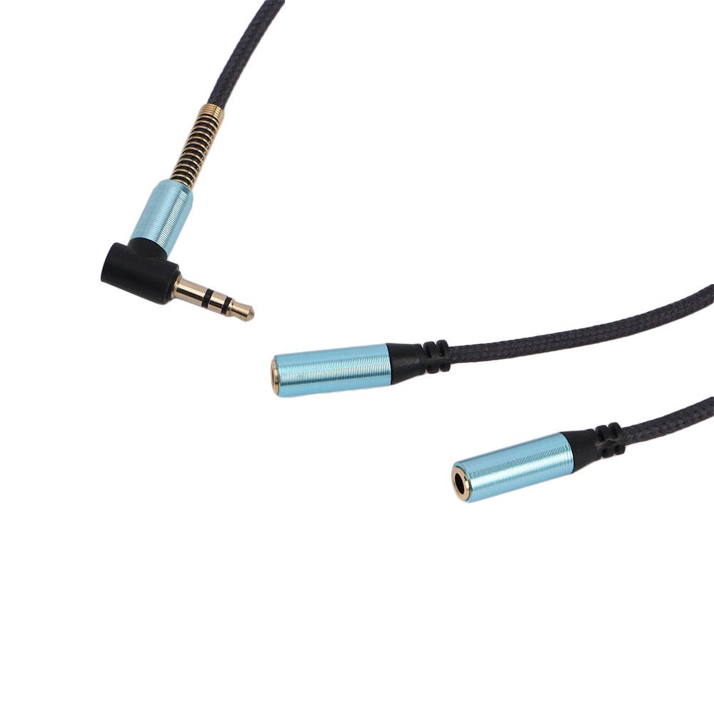Audio Headset Jack Splitter Audio Extension Cables Y Splitter Cable Headphone Adapter Audio Cable