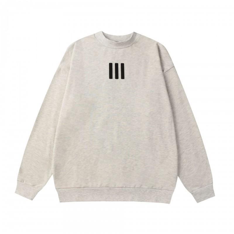Essentials Style Heavyweight Cotton Hoodie Men Women Streetwear Oversized Fit 3-Stripe Letter Print Casual Sweatshirt