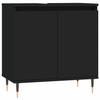 VidaXL Bathroom Cabinet Black 58x33x60 Cm Engineered Wood 831573