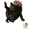 Kitties Themed Resins Plant Pot For Small Succulents Multipurpose Home Decoration Gardening Gift Pet Lover
