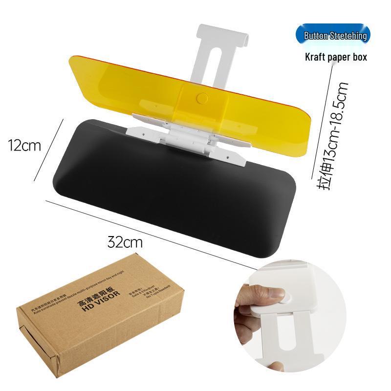 Day & Night Car Anti-Glare Sun Visor and Night Vision Mirror Goggles for Drivers
