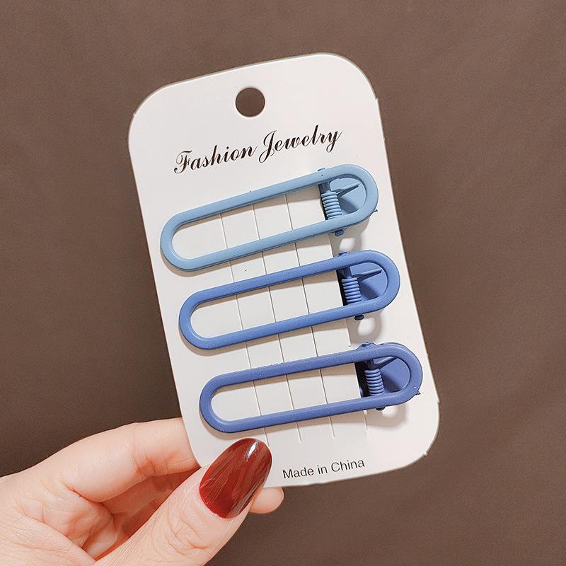 Clips de păr colorat Bai Lu fără cusături tip cioc de rață pentru femei - Ideal pentru frunte, breton și machiaj