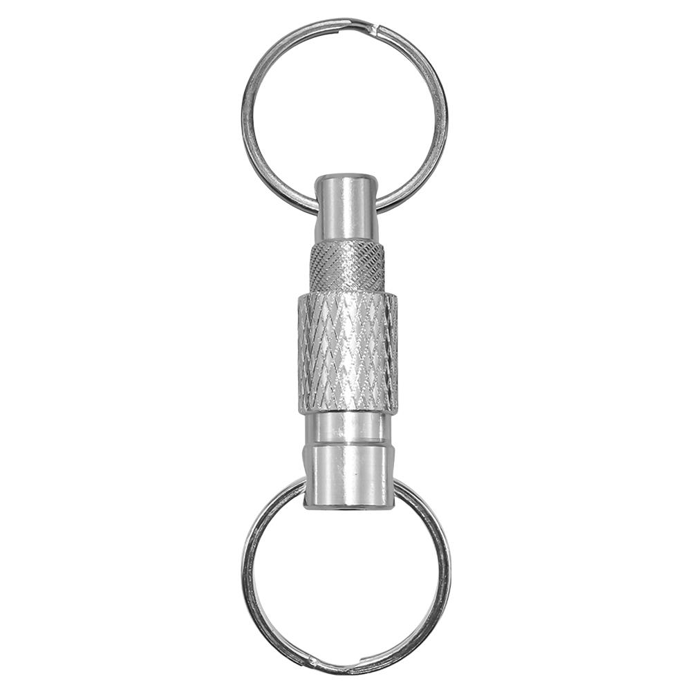 Aluminum Alloy Quick Release Swivel Keychain Detachable Pull Apart Metal Keychain Dual Split Keychains EDC Tool EDC Outdoor Tool