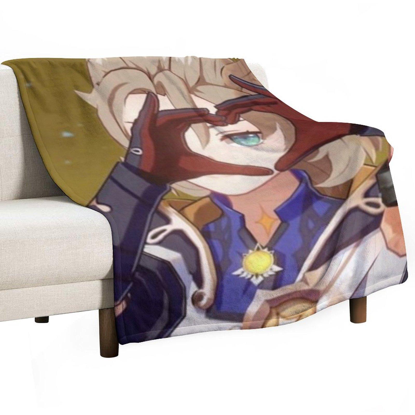 

Albedo heart hand Throw Blanket Moving Baby Luxury cosplay anime Blankets 30x40in