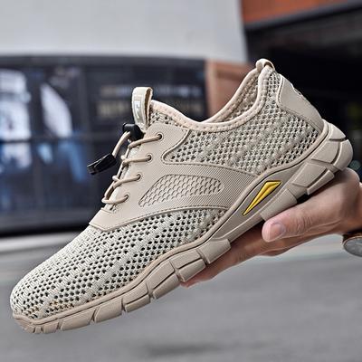 Herrenschuhe 2025 neu groß trendy Sommer atmungsaktive Mesh Sport- und Freizeitschuhe leicht und vielseitig Outdoor Laufschuhe
