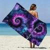 Galaxy Tie Dye Beach Towel Patterned Sunscreen And Windproof Suitable For Swimming Pool Camping Travel