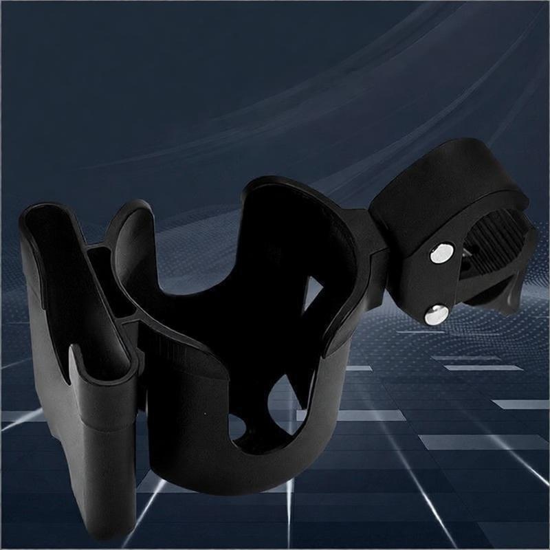 2-i-1 Universell Koppholder med Telefonholder for Barnevogn, Universell Flaskeholder for Rullestol Barnevogn Tilbehør