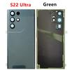 S908 Housing For Samsung Galaxy S22 Ultra Plus S901 S906 5G Battery Cover Glass Repair Back Door Rear + Logo Camera Lens