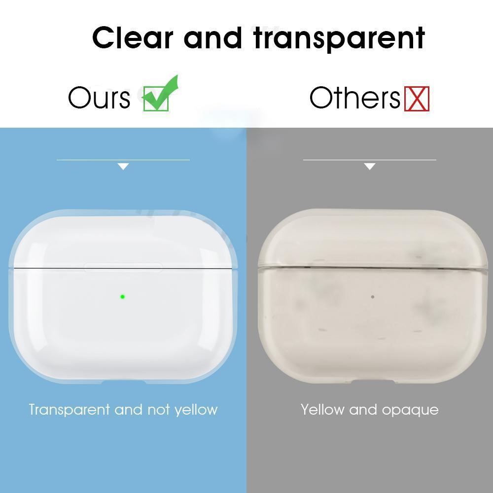 Transparent Earphones Case For Airpods Pro 2 Generation 2022 Cases Hard PC Clear Headphone Cover For AirPods 3 2 1 Charging Bags
