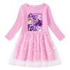 Girls Kpop Mira Zoey Rumi Hunters Printed Fashion Mesh Dress