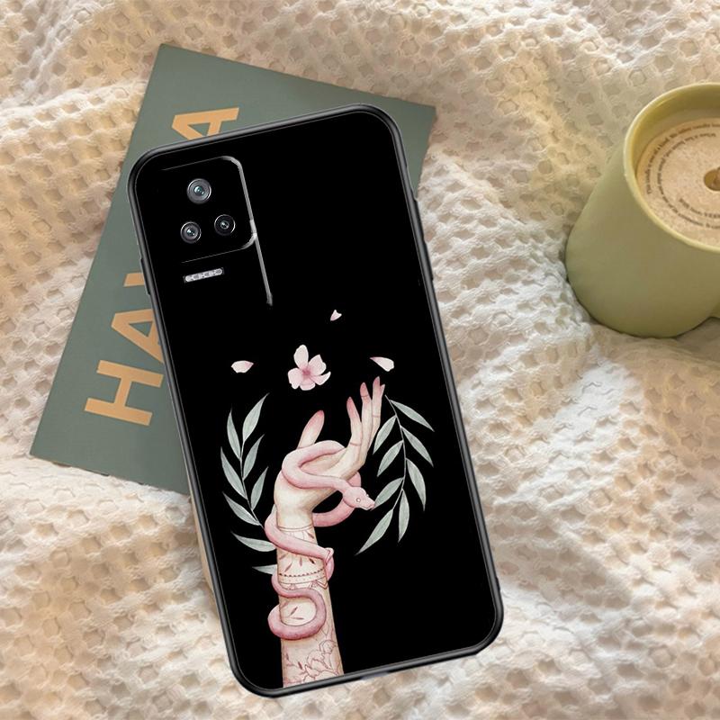 

Hand Snake Flower Case For Xiaomi 15 Ultra 13 14 11T 12T 13T 14T Pro POCO X7 Pro F5 F6 M6 X3 X5 X6 Pro Cover Xiaomi 14 Ultra