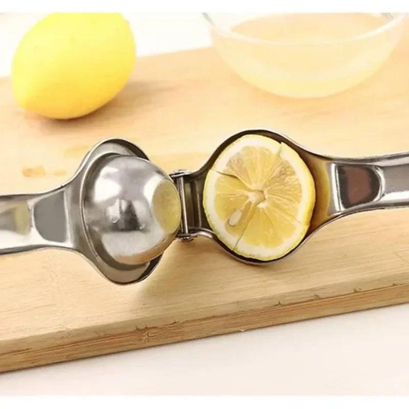 Stainless Steel Manual Juicer Squeeze Lemon Citron Mini Orange Manual Lemon Squeezer Juicer Press Portable Home Kitchen Gadgets