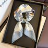 100% Natural Twill Silk Scarf for Women 65cm Neck Tie Double side Female Foulard Headband Shawl Wrap Square Hijab Scarves 65cm