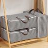Houndstooth Clothes Storage & Organization Bag: Foldable, Moisture-Proof Quilt Bag for Bedroom