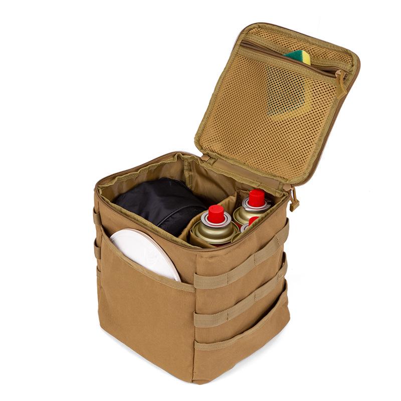 Foldable Outdoor Camping Storage Bag - Large Capacity, Multifunctional, Waterproof for Picnic and Tools.