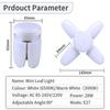 E27 LED Bulb Fan Blade Timing Lamp  AC85-265V/220V Foldable Light Bulbs For Home Ceiling Light With Remote Controller White/Warm