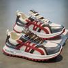 New summer men's shoes breathable mesh Forrest Gump shoes color matching thick-soled heightening shoes low-top versatile casual shoes