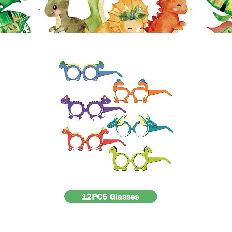 Dinosaur Birthday Decoration Party Supplies Set Cup Plate Tablecloth Dinosaur Balloons Happy Banner Cake Topper for Kids Favors