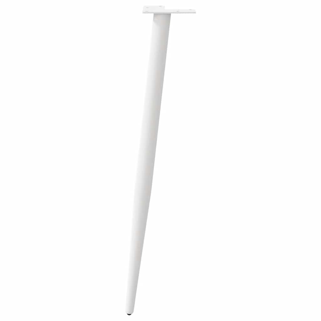 Vidaxl Coffee Table Legs, 4 Pcs, White, 72-73 Cm, Steel