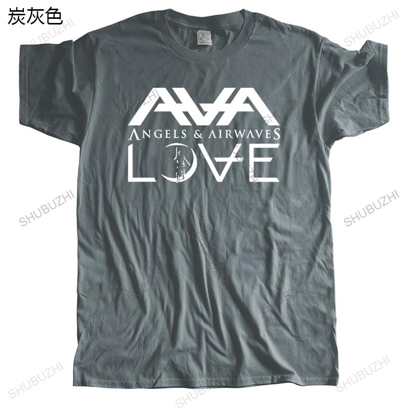 homme streetwear short sleeve casual funny t shirt Angels Airwaves Love AVA Brand Cotton cool crew neck Tshirt Drop Shipping