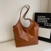 Modern Capacity Large Womens Tote Bag Cozy Pu Handbag Available In Black Brown And Khaki