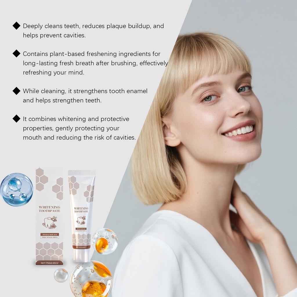 Peppermint Refreshing Toothpaste Freshens Breath, Protects Gums And Solidifies Glaze. Daily Cleaning Oral Care Toothpaste Reduces Tooth Decay.