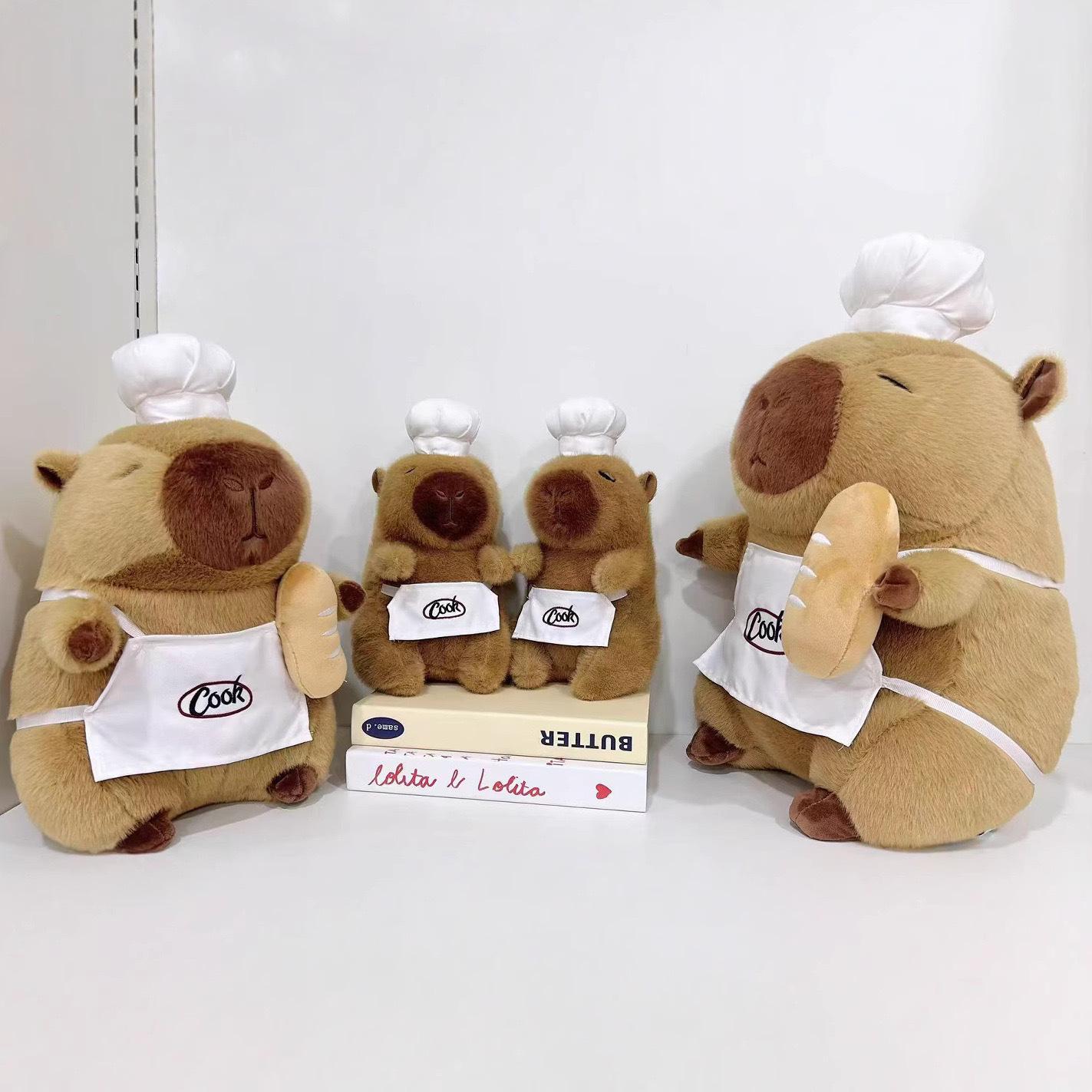 

Capybara Plush Toy Pillow for Kids & Girlfriend Gift 46cm (With Bread)