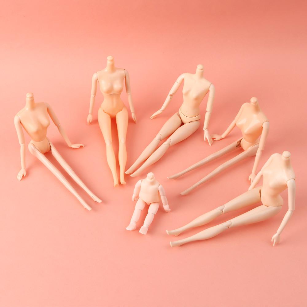 1/6 Blyth Doll Body Movable White Skin Joint 30CM Female BJD Doll Head With Hair Toy For Girls Diy Fashion Princess Women Making