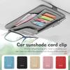 BLZ3   Car Sun Visor Glasses Clip Card Ticket Holder Accessories For Mercedes Benz AMG C180 C300 W124 W176 W177 C200 C260 GLC CLE CLA