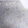 Shiny Jelly Butterfly Charming Golden Gradient Bowknot 5D Self Adhesive Nail Art Sticker Flower Petal Rhinestone Manicure Decals