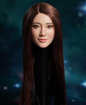 Scale Action Figure Head for SUPER DUCK Asian Innocent Female College Student Style and Outfit Not [TOYBARJAPAN] 1/6 SDH022-C, Beauty, (Body Included)