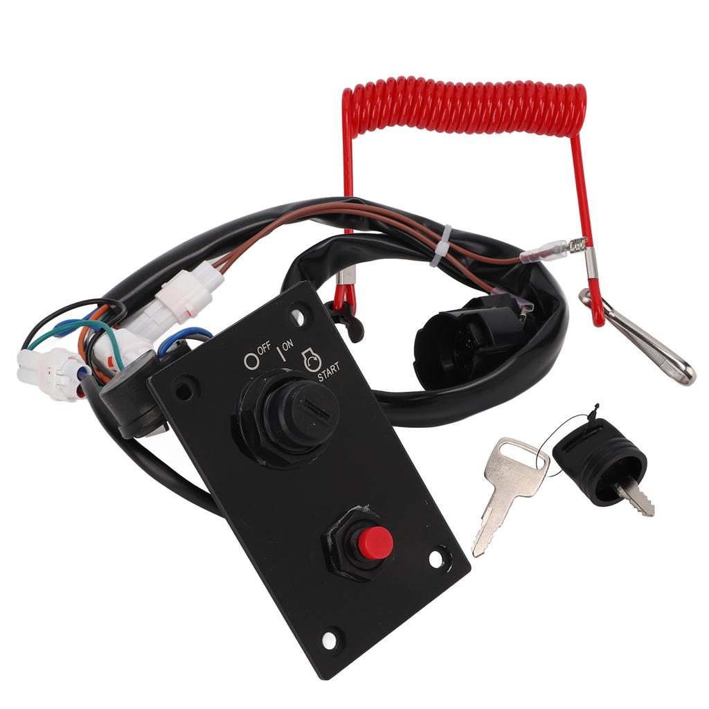 Marine Outboard Engine Ignition Switch Panel Single Key Vertical 37100‑96j24 Replacement for Suzuki