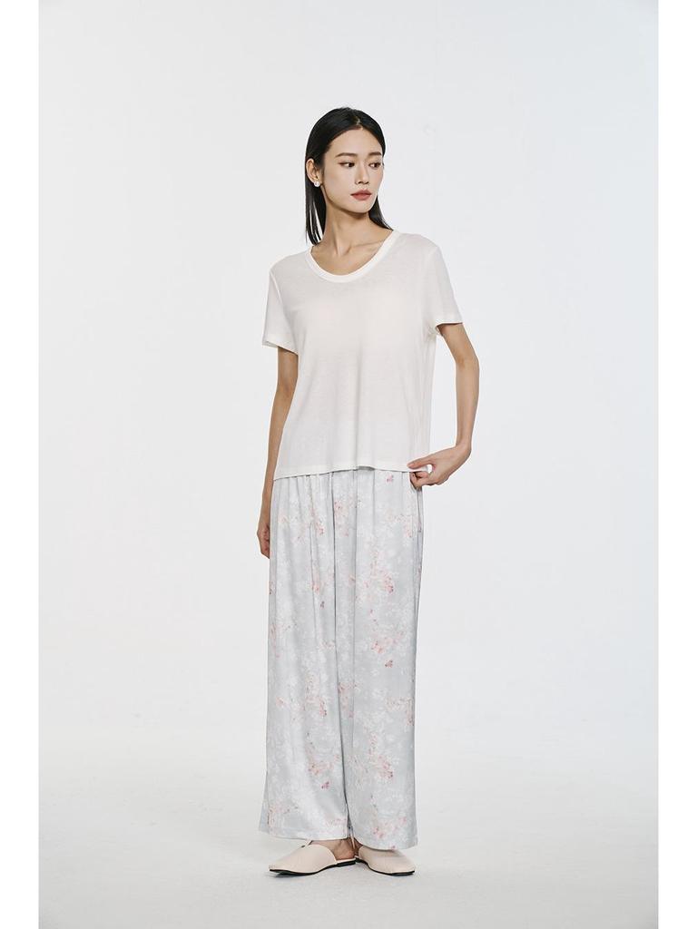 2026 Trendy Chinese-Style Women's Pajama Pants with Large Prints: Versatile for Home or Outdoor Wear In Spring, Autumn, and Summer.