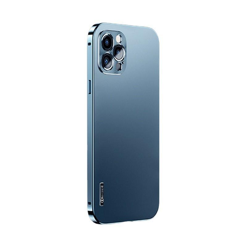 Magnetic Metal Phone Case IPhone 14 Pro Max 13 12 Full Cover Shockproof Back Slim Minimalist Design