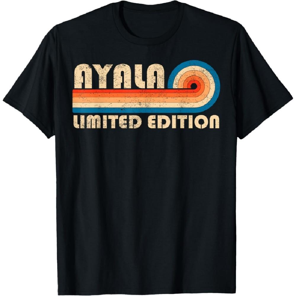 

AYALA Surname Retro Vintage 80s 90s Birthday Reunion T-Shirt XXXXXL чорний