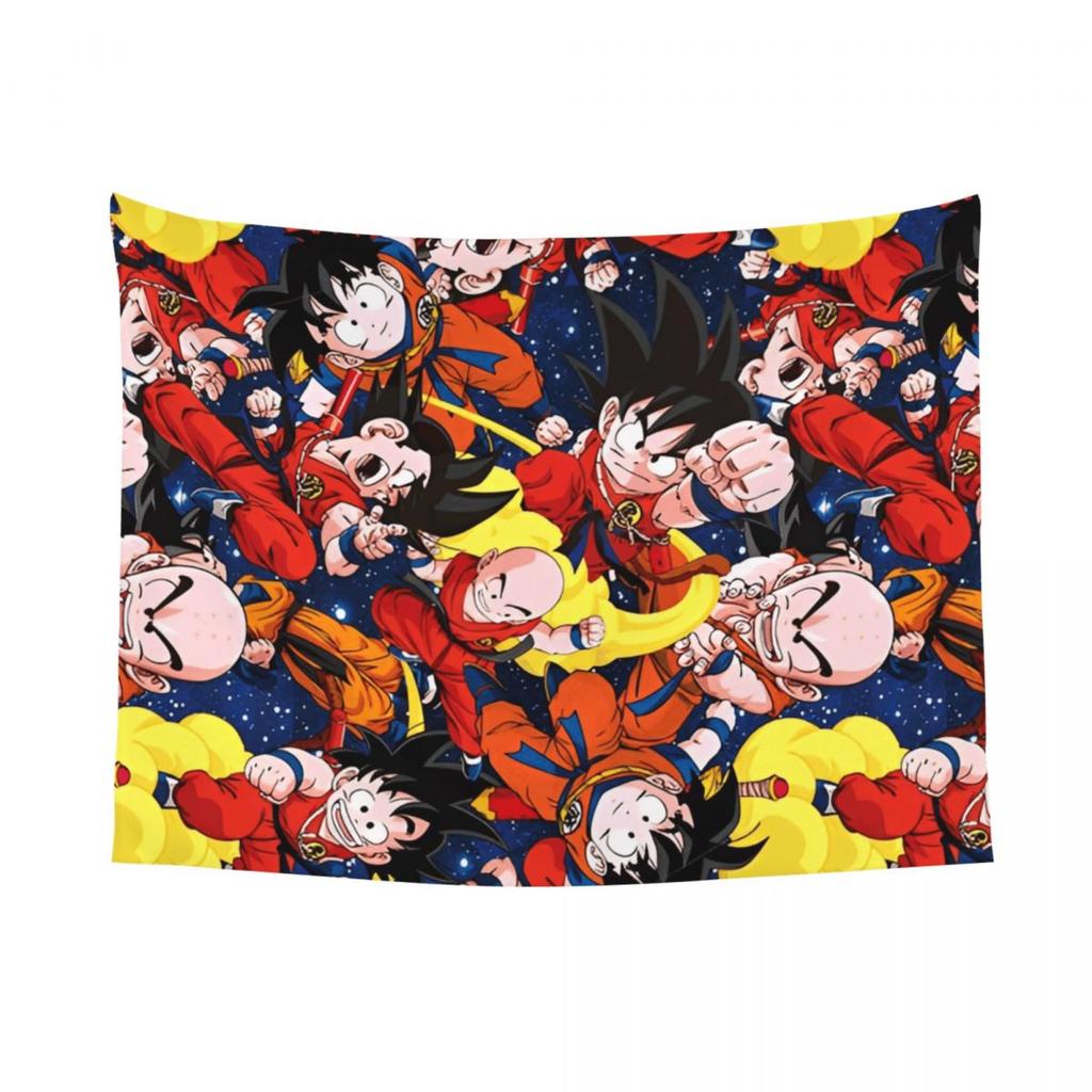 Dragon Ball Z Hippie Tapestry Wall Hanging Home Decor with Mandala Table Cover for Dorm Room Background Fabric Art
