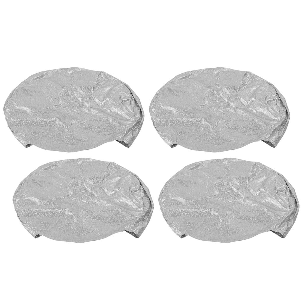 4pz Copritire Impermeabile Pellicola di Alluminio Protezione Pneumatici Anti-UV per Auto Camion SUV Camper(per Pneumatico 2325in )