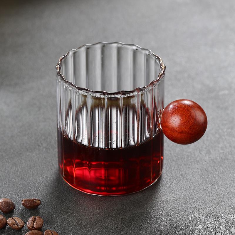 

Coffee Extraction Glass Cup with Engraved Measure, High Temperature Resistance, Italian Espresso Oz Cup, Durable, Double Mouth, 90ml-180ml